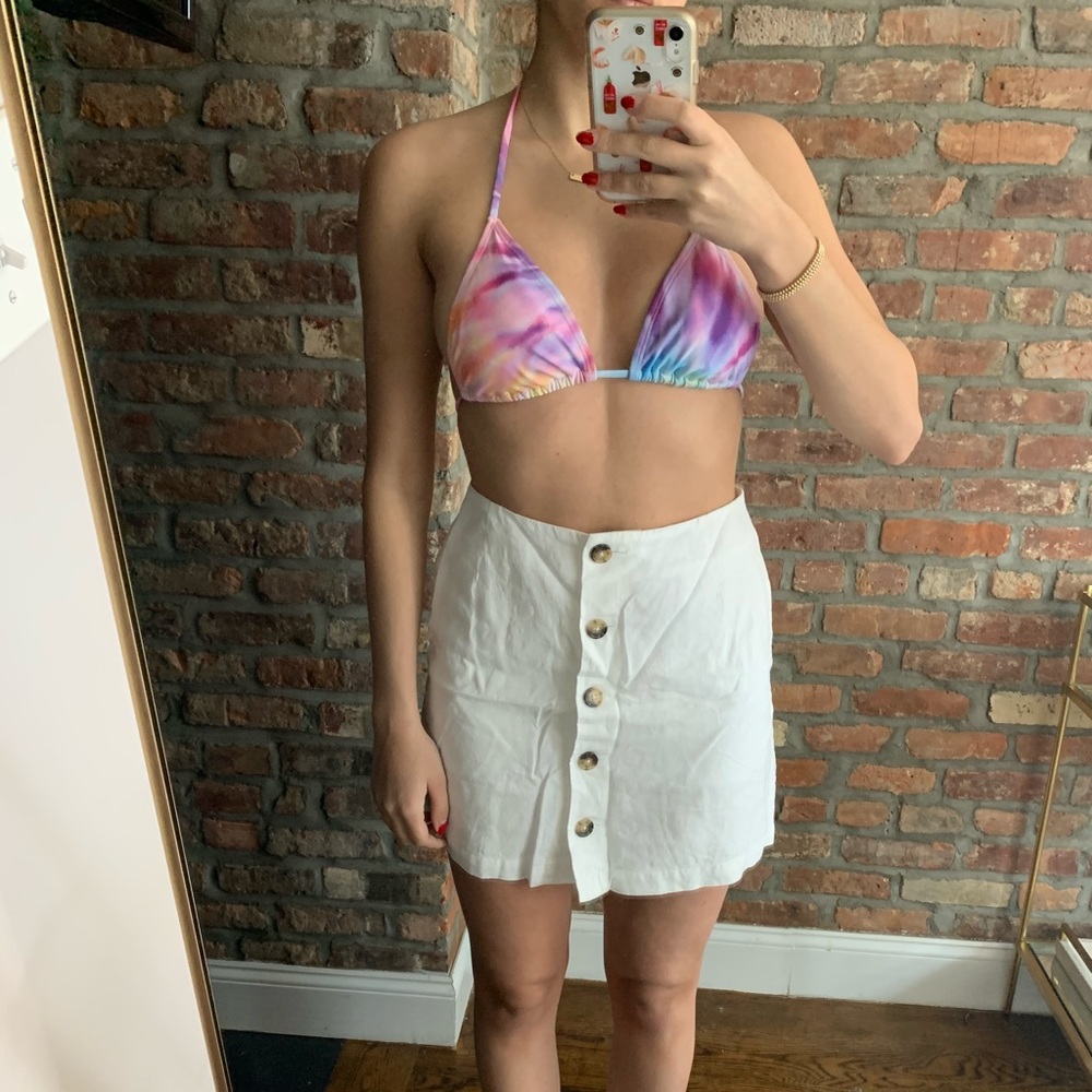Aritzia wilfred Lachlan Button Front Mini Skirt